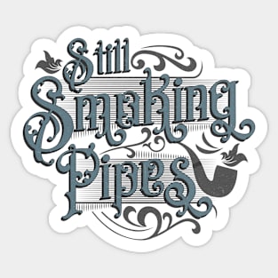 Stormy Victorian Still Smoking Pipes Sticker